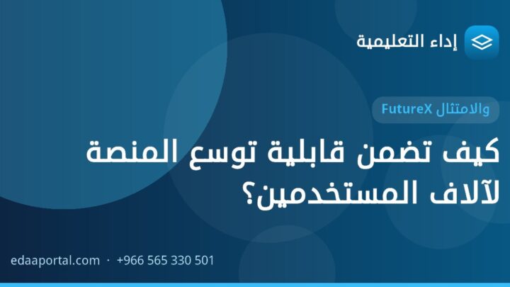 كيف تضمن قابلية توسع المنصة لآلاف المستخدمين؟
