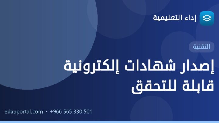 إصدار شهادات إلكترونية قابلة للتحقق
